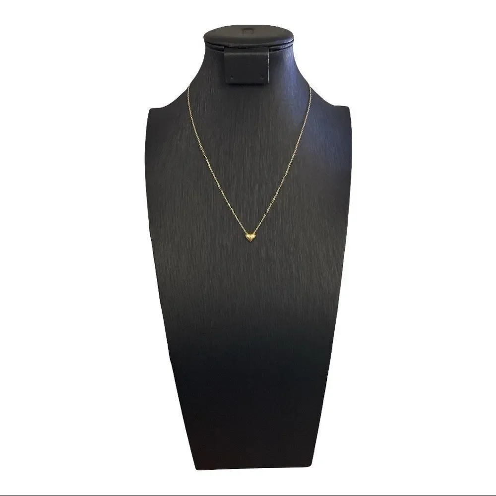 Dainty gold Stainless Steel Heart Necklace